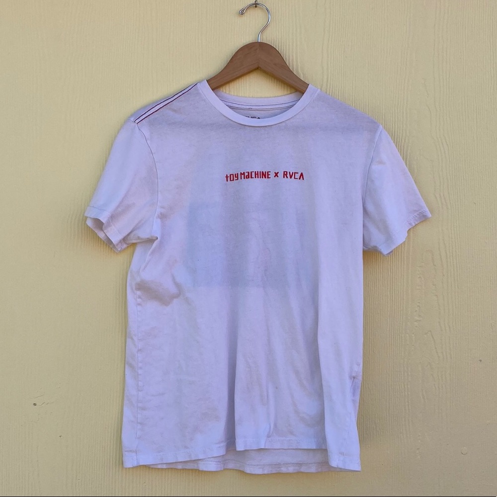 RVCA + Toy Machine T Shirt in White Size M